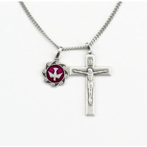 Confirmation Holy Spirit & Crucifix Pendant