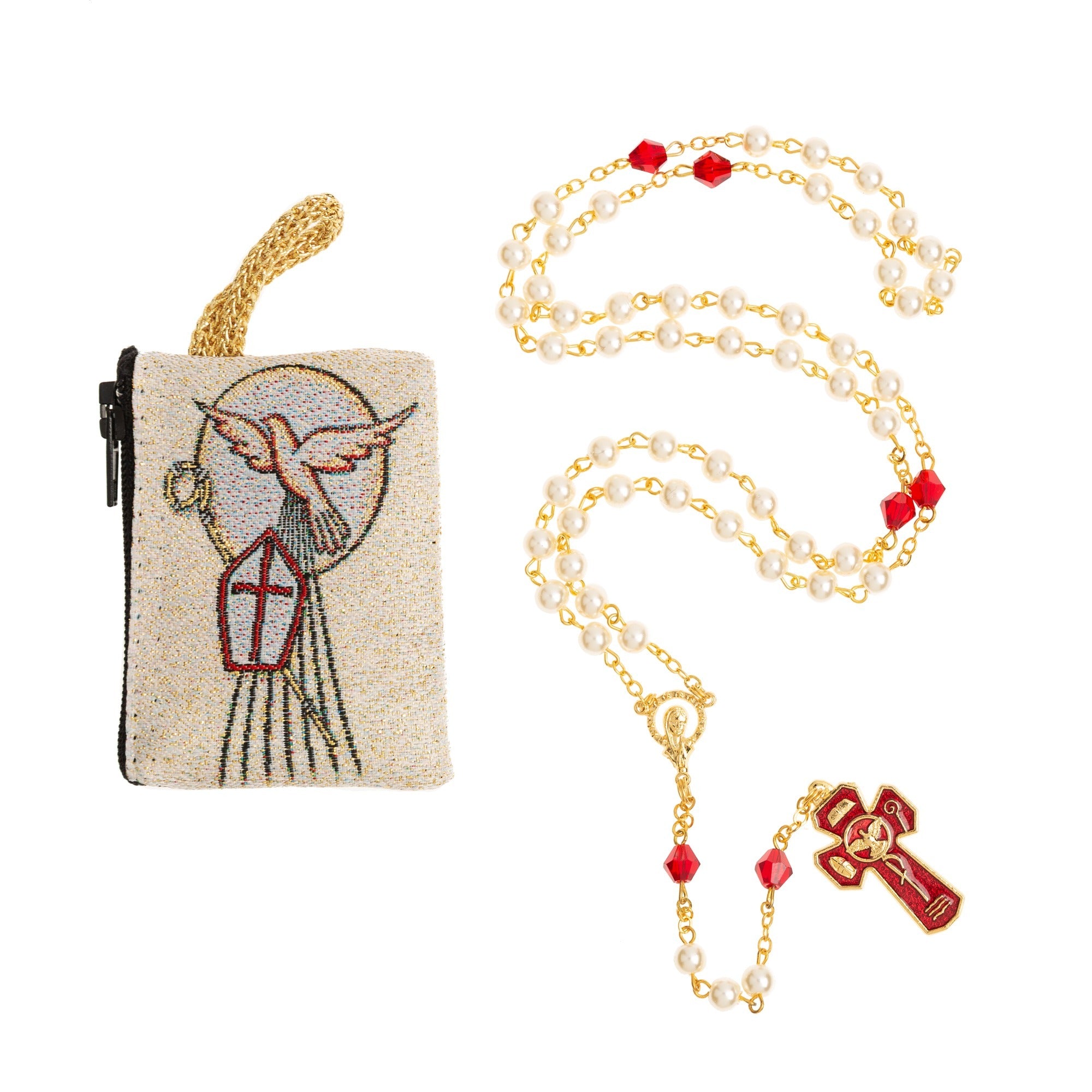 Confirmation Rosary with Rosary Pouch