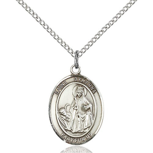 Sterling Silver St. Dymphna Pendant - 2508765
