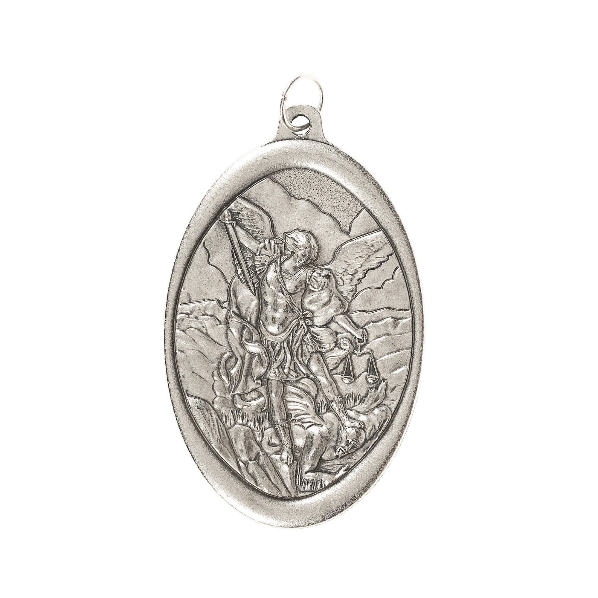 Large St. Michael/Guardian Angel Medal for Home Use