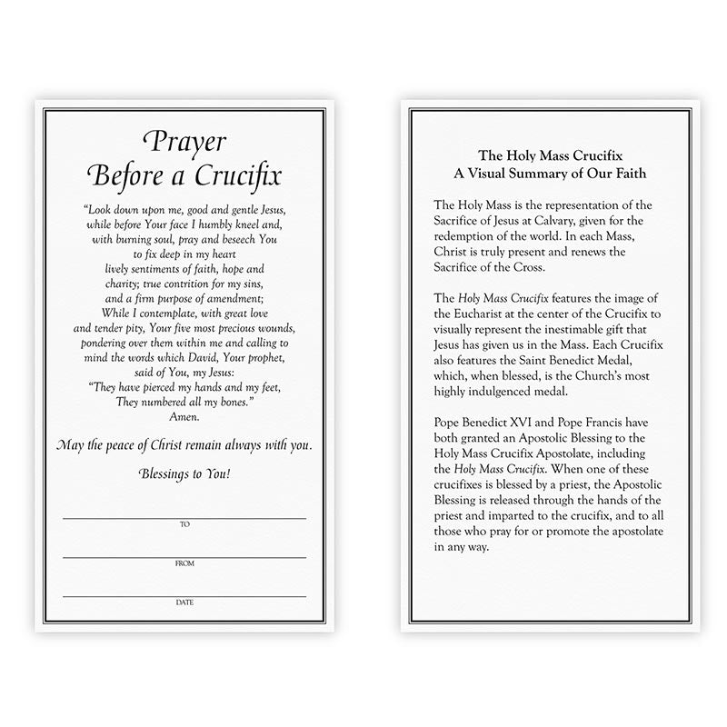 Holy Mass Wall Crucifix - 8"