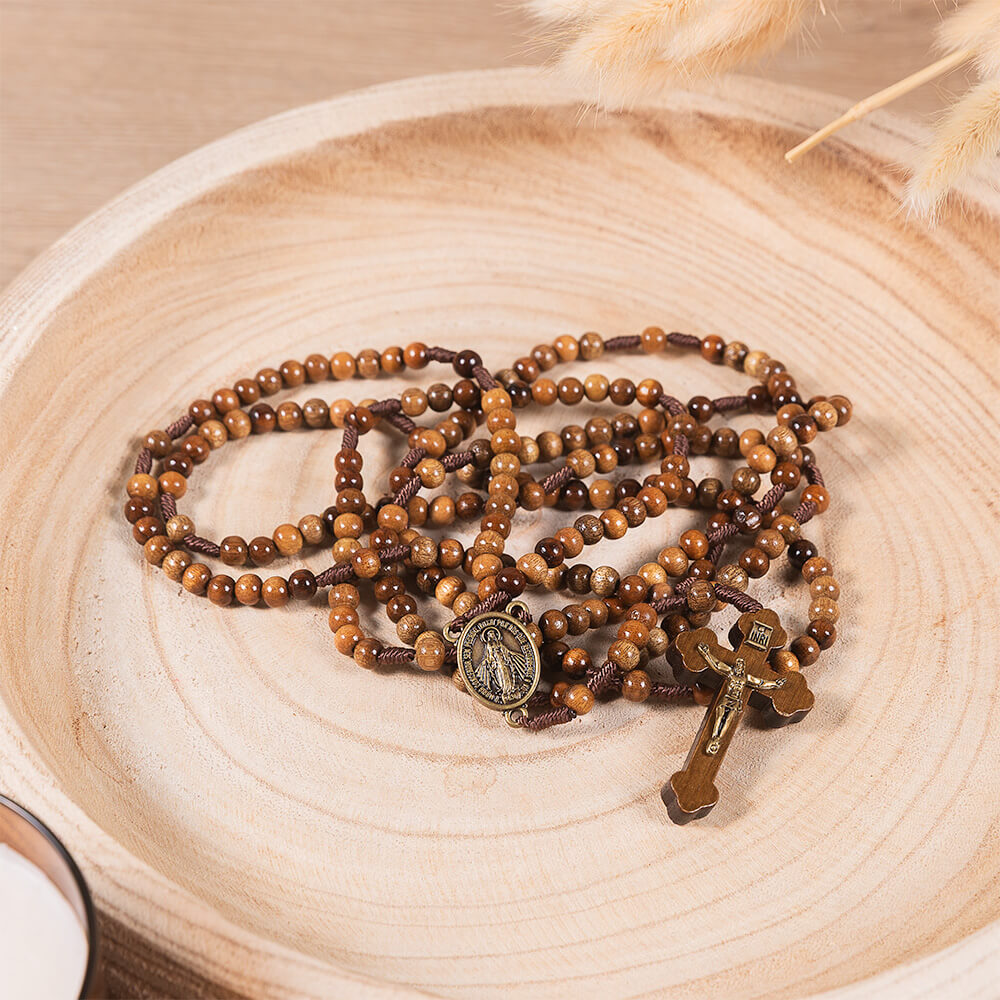 20 Decade Wood Rosary