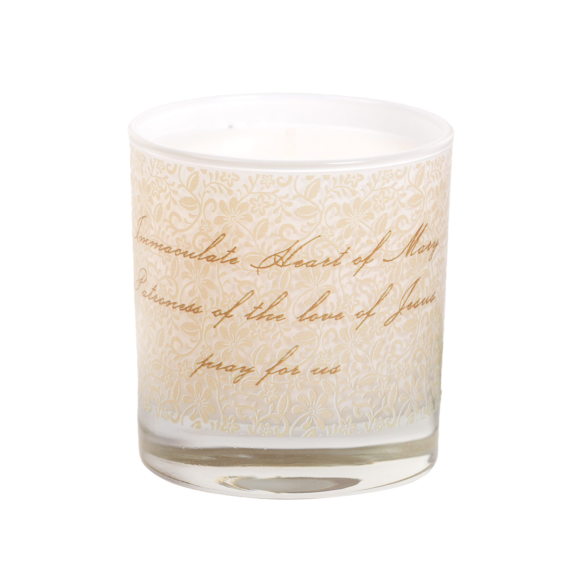 Immaculate Heart of Mary Toile Candle
