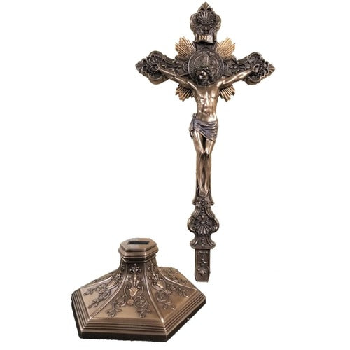 St. Benedict Crucifix, 17" Standing