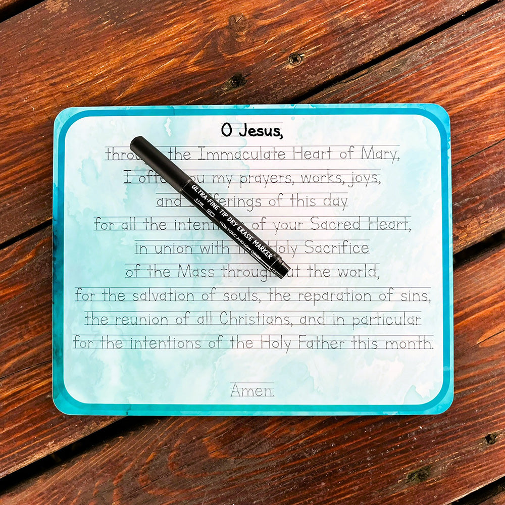 Morning Offering Prayer Tracing Dry-Erase Board & Marker