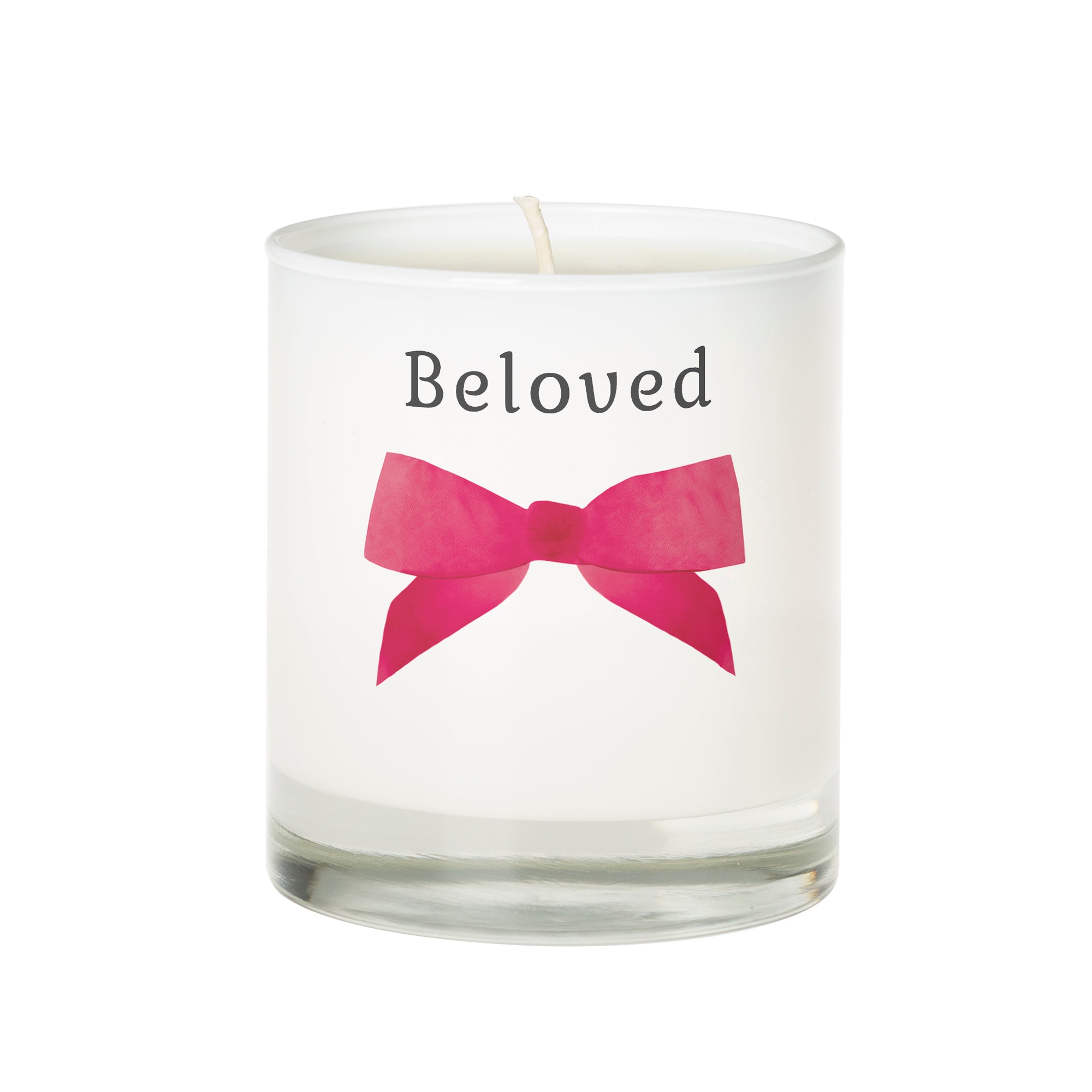 Pink Bow Beloved Candle