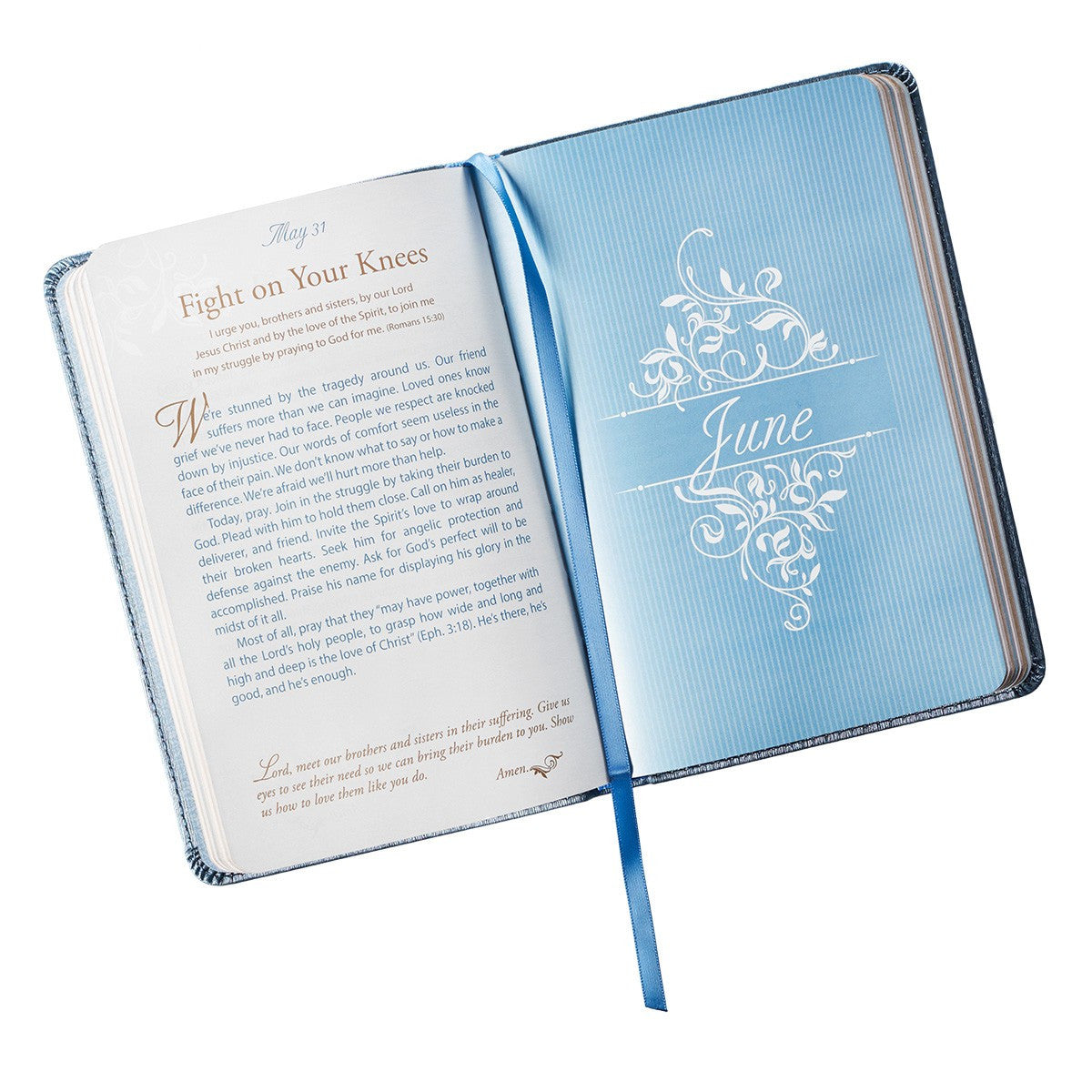 Mr. & Mrs. 366 Devotions for Couples - Blue Faux Leather