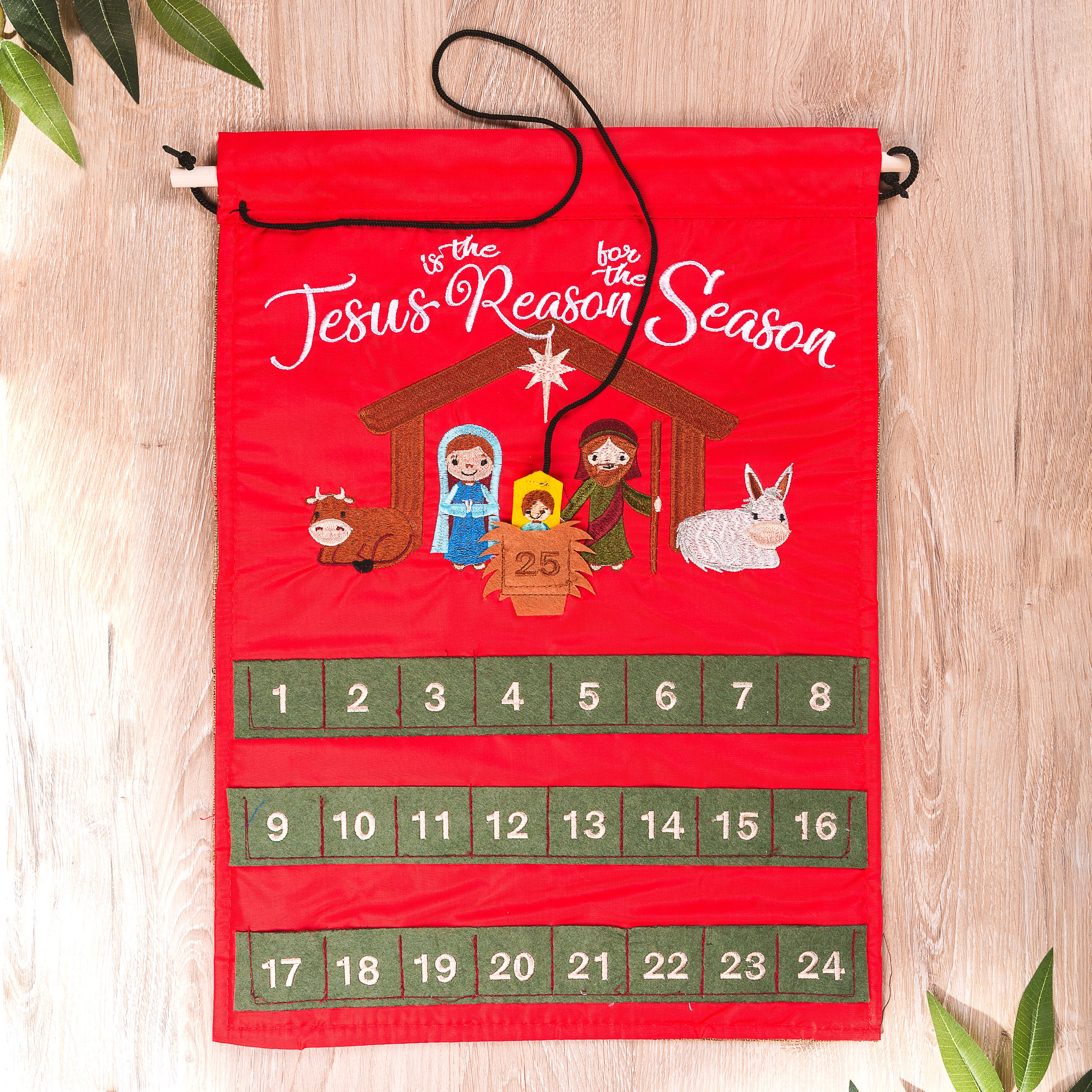 Jesus is the Reason Fabric Advent Wall Calendar