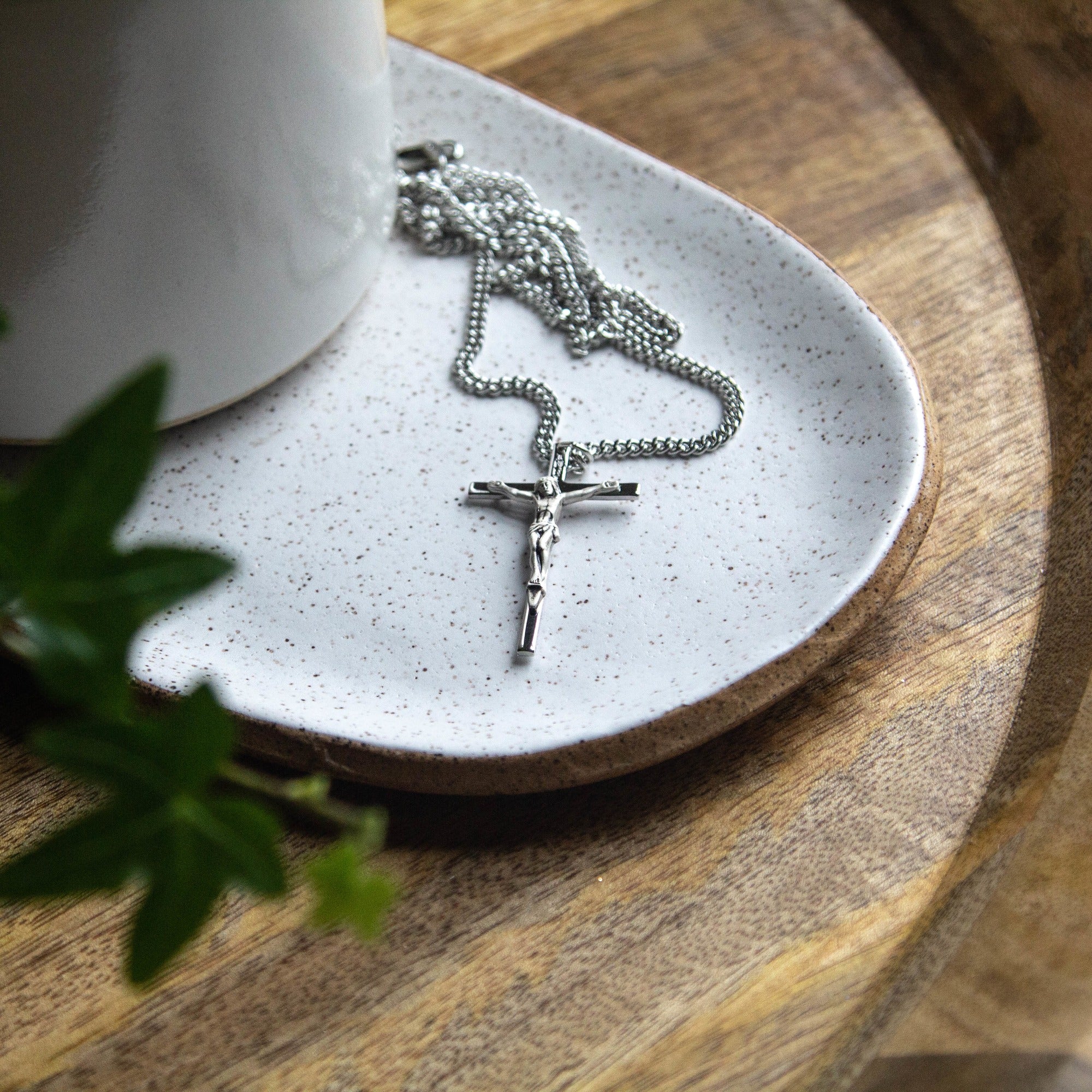 Crucifix - Sterling Silver on 24 inch chain