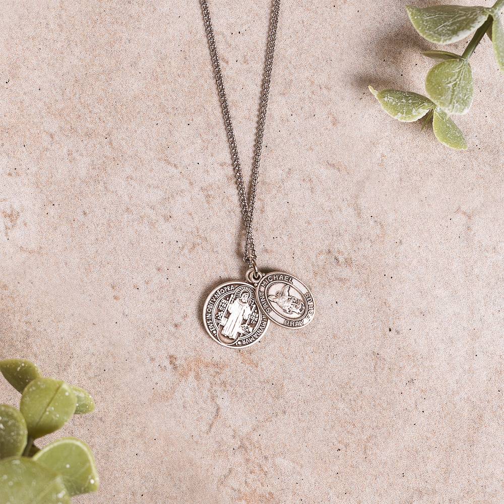 Sts. Michael & Benedict Spiritual Protection Necklace