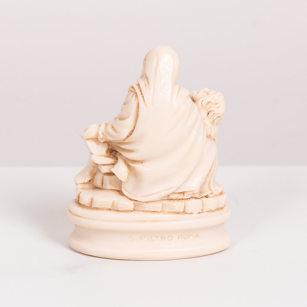Italian Ivory Pieta Figurine - 3.5"