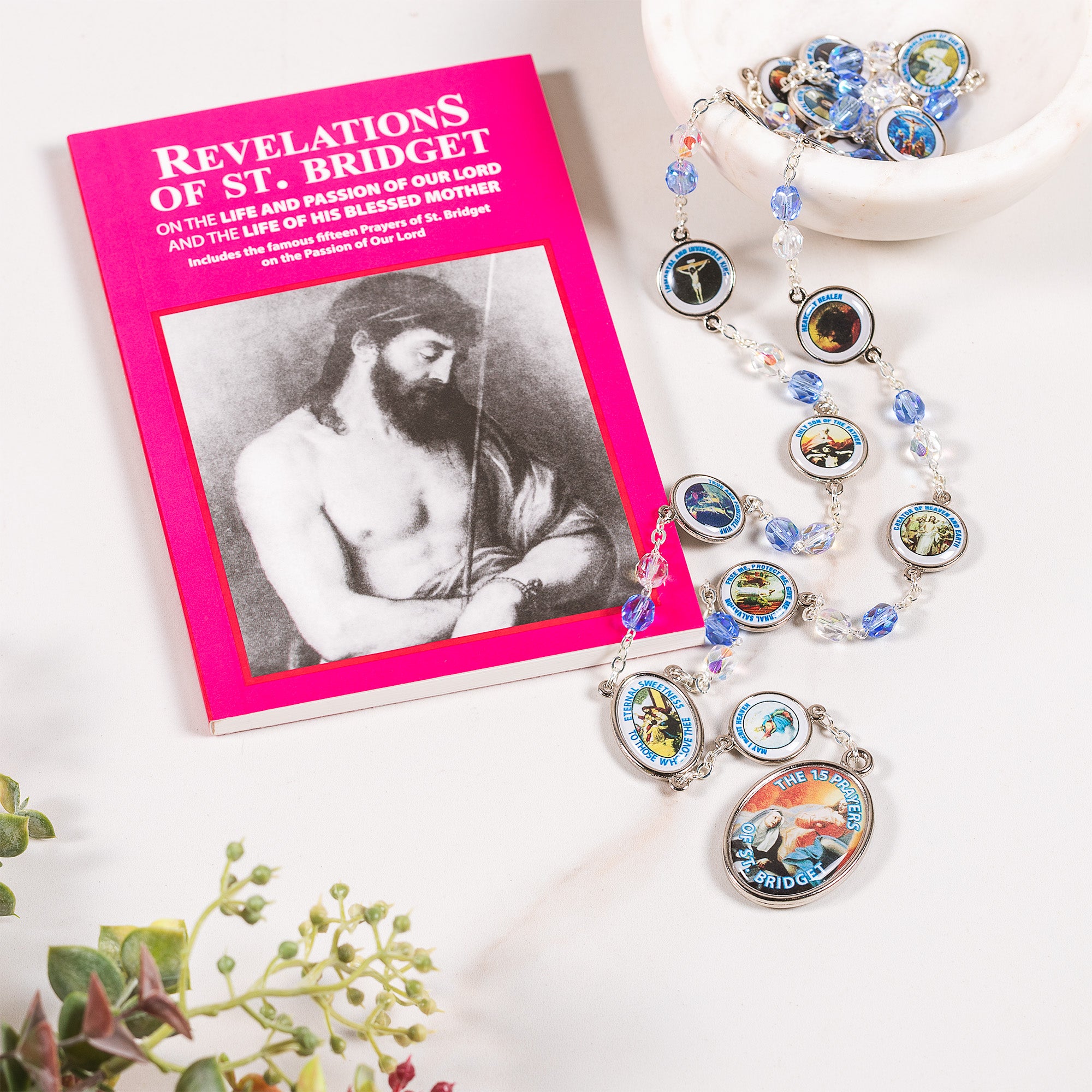St. Bridget 15 Prayers Chaplet & Revelations of St. Bridget (Gift Set)