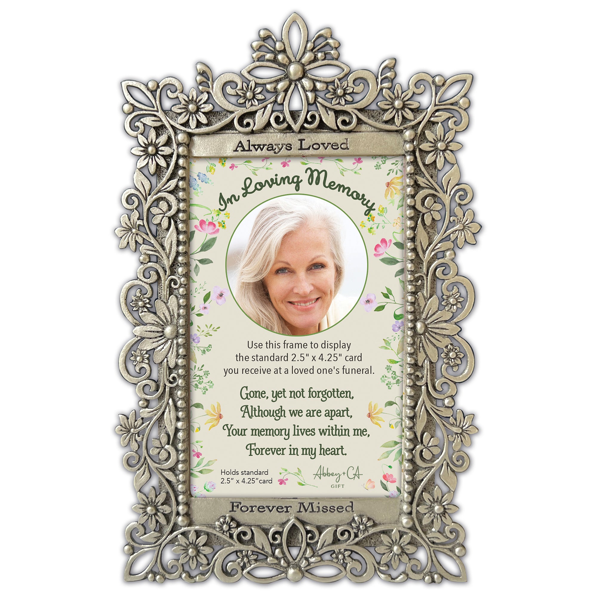 In Loving Memory Prayer Card Frame