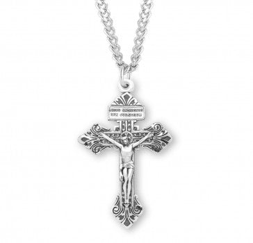 Sterling Silver Pardon Crucifix Necklace