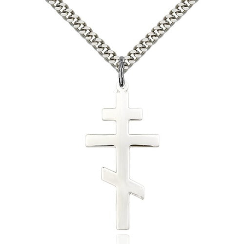 Sterling Silver St. Andrew Pendant 1 3/8 X 5/8"