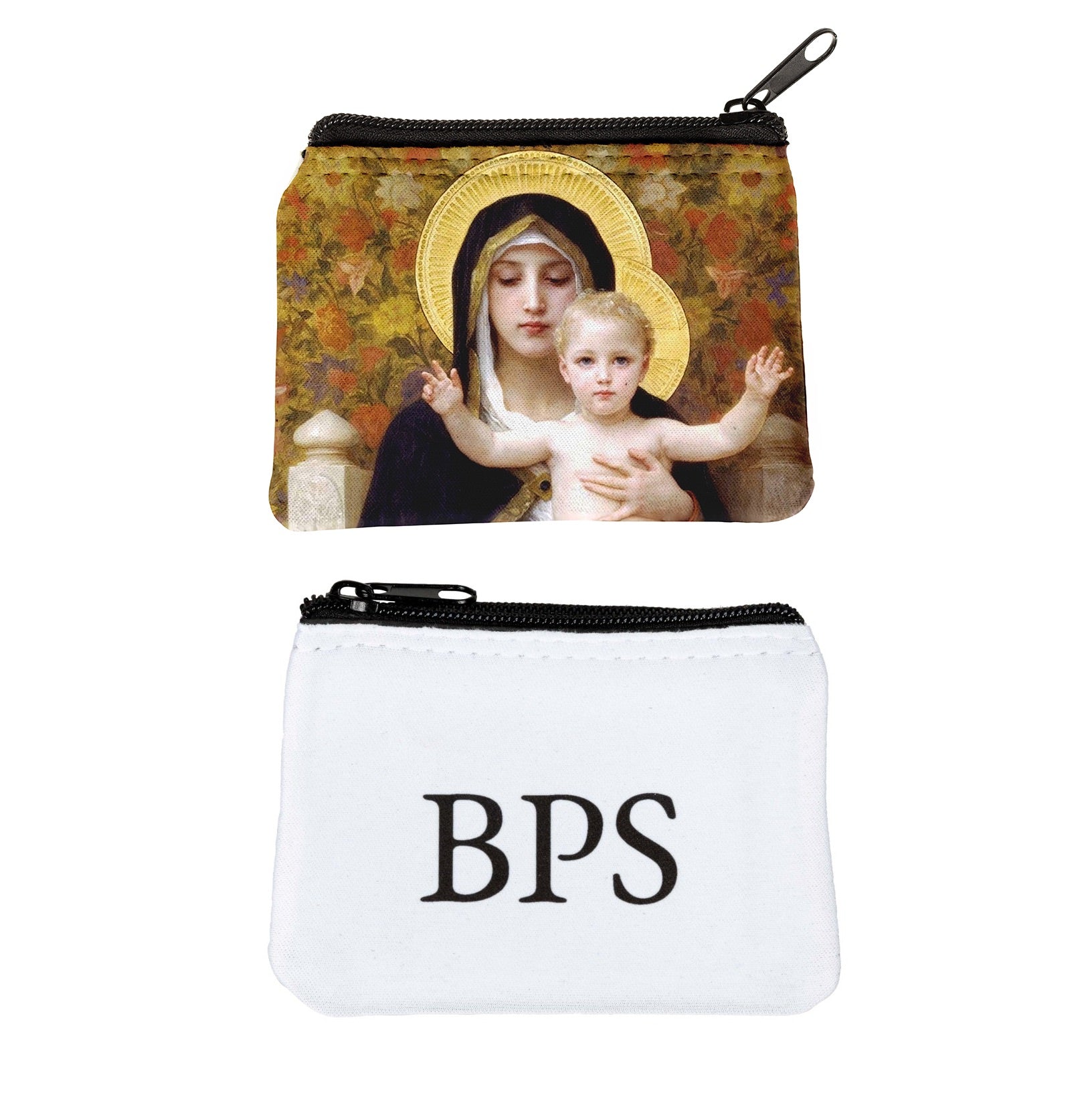 Personalized Madonna of the Lilies Rosary Pouch