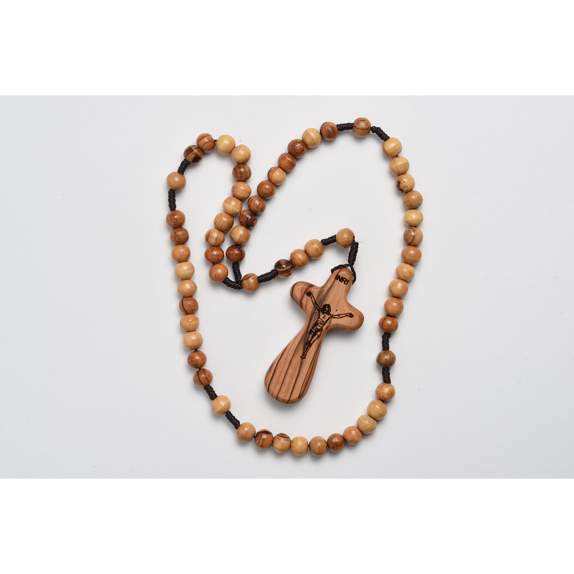 Olive Wood Rosary with Comfort Crucifix