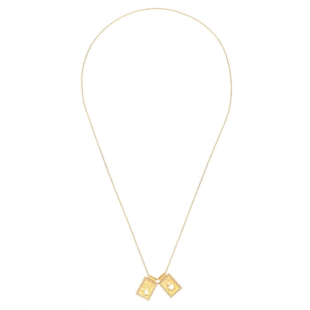 Our Lady & Sacred Heart Pearl Scapular Necklace