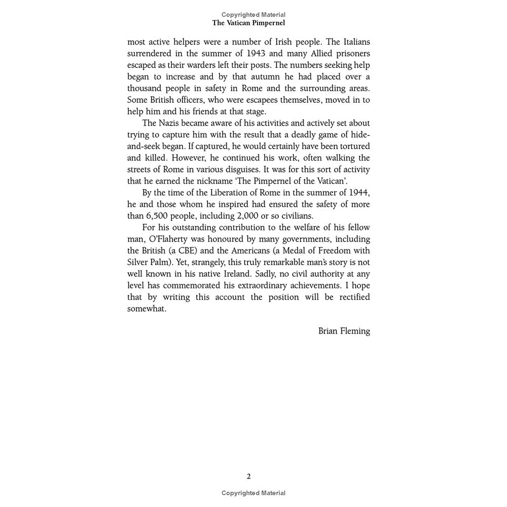 The Vatican Pimpernel: The World War II Exploits of the Monsignor Who Saved Over 6,500 Lives