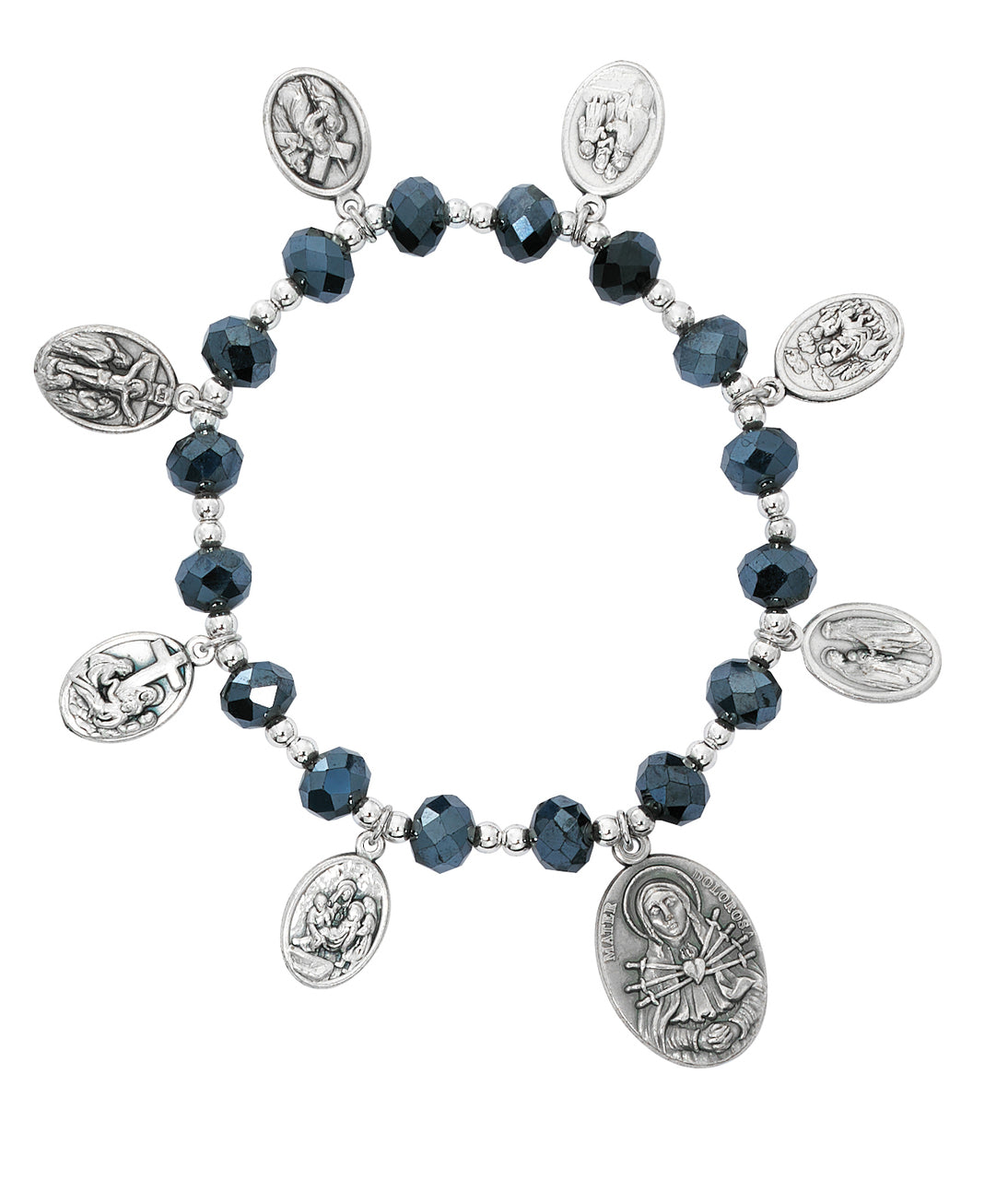 Seven Sorrows of Mary Stretch Bracelet
