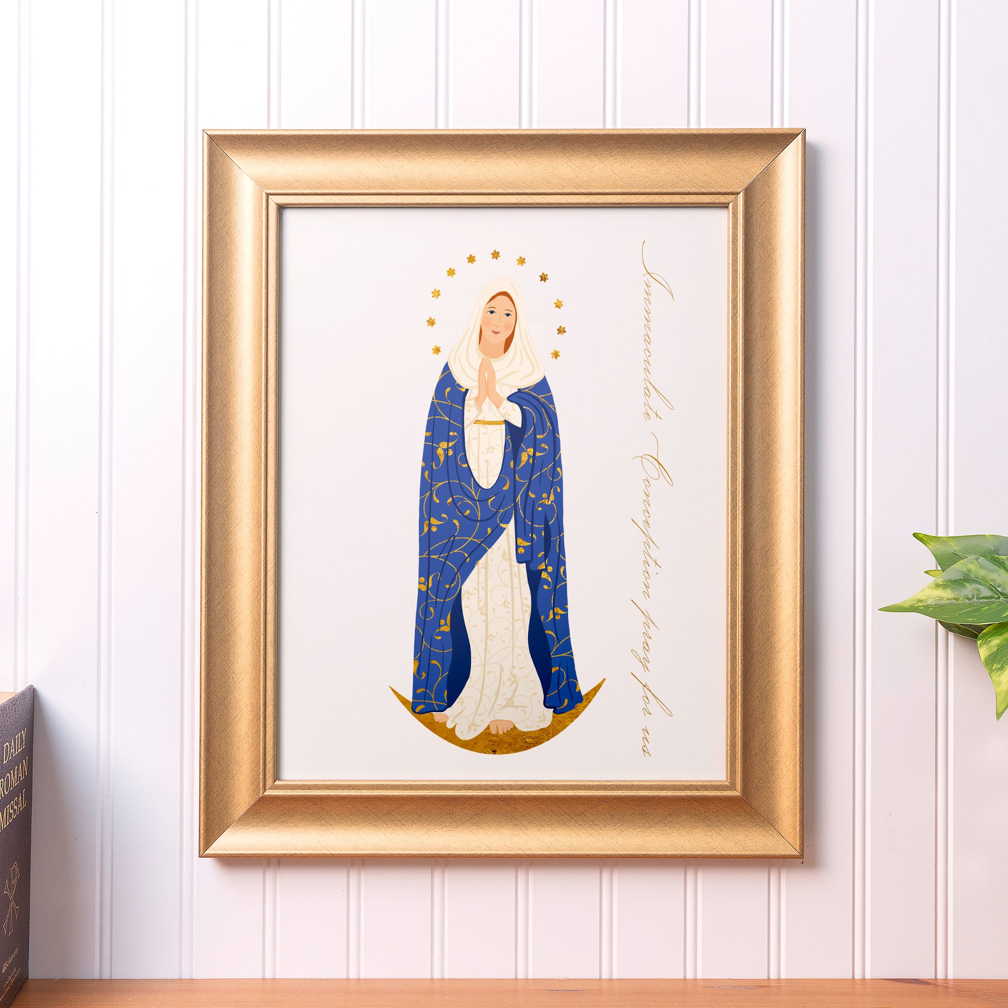 Immaculate Conception Toile Framed Art Print - 11" x 14"