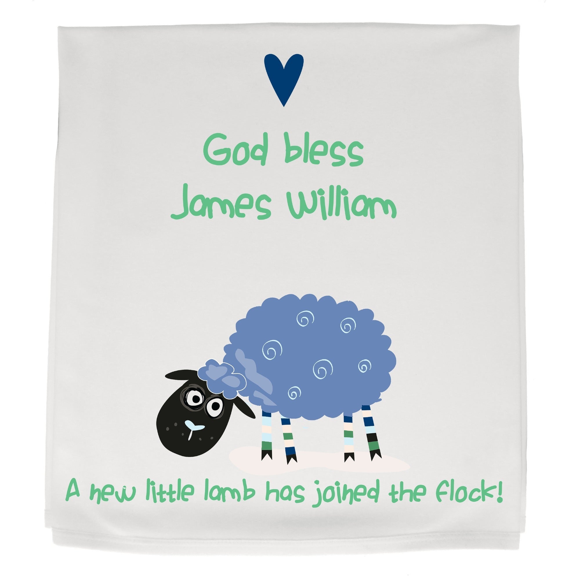 Personalized "Joined the Flock" Blankie for Boy