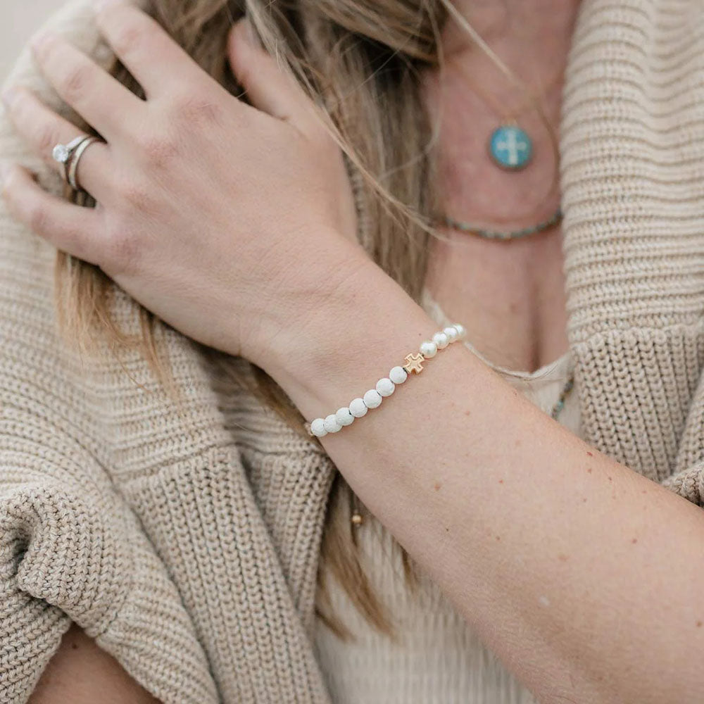 White & Gold Perfectly Imperfect for Her Bracelet