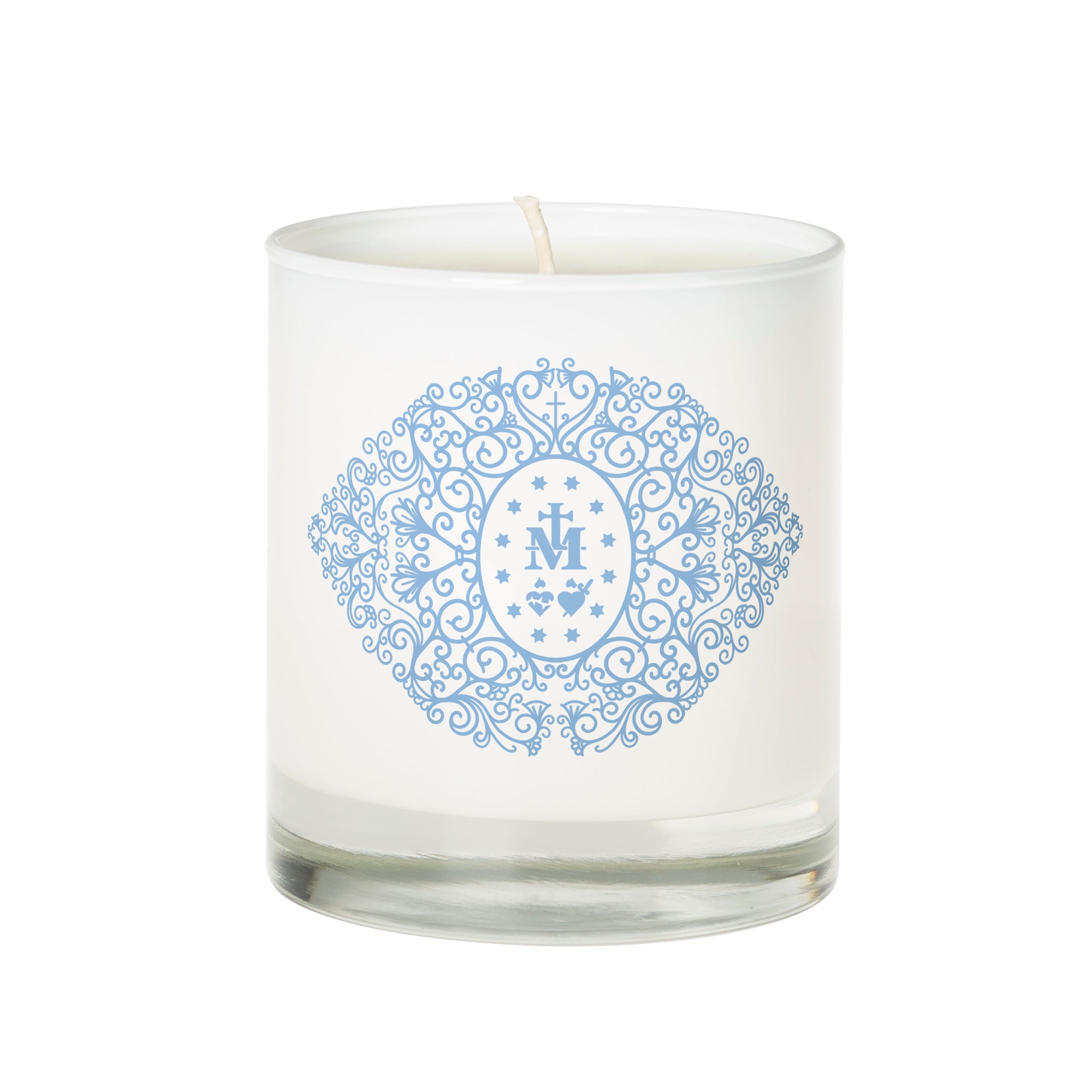 Miraculous Medal Filigree Candle