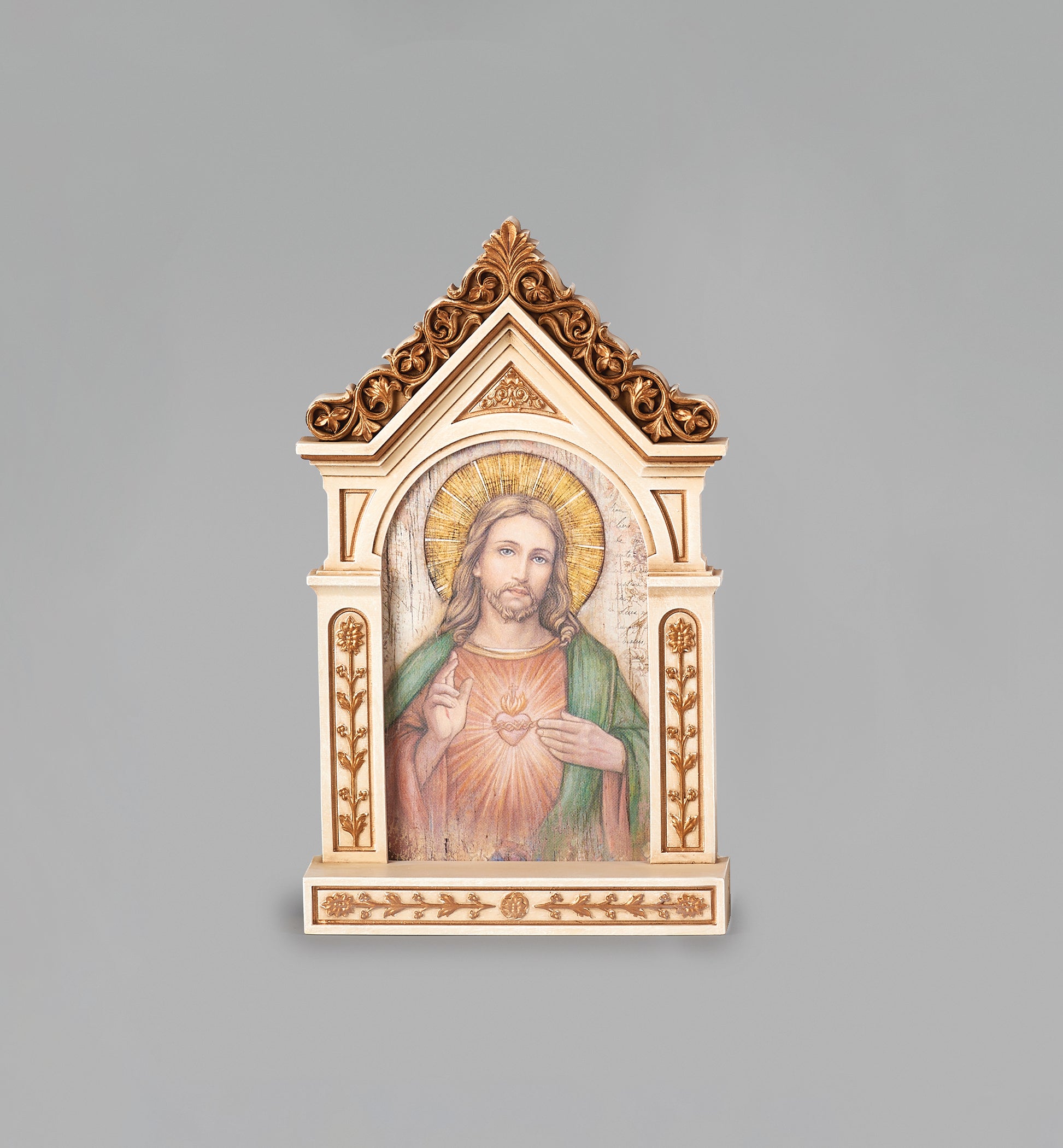 Sacred Heart Table Top Shrine - 6.25"