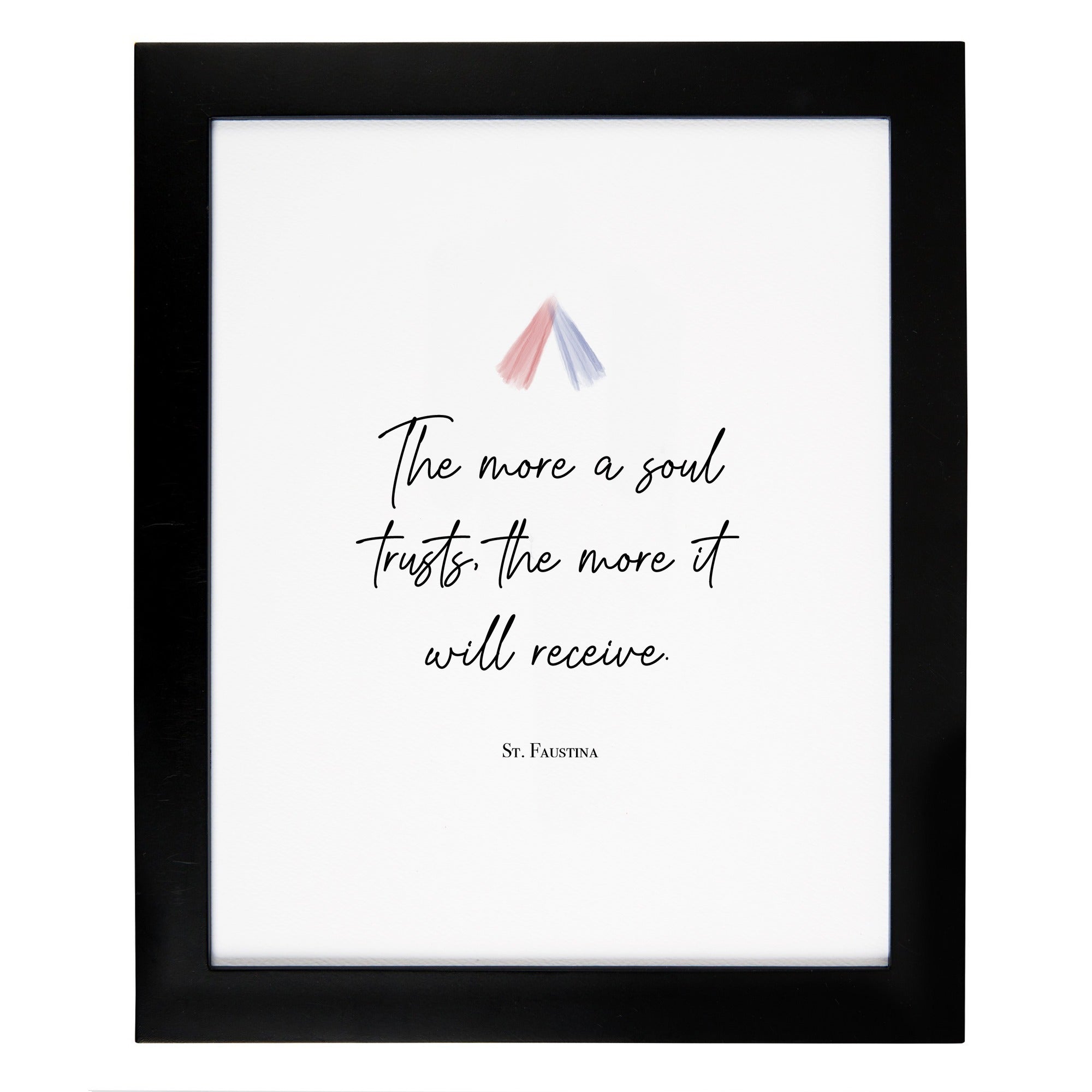 Black Framed Faustina Trust Print Art - 8x10"