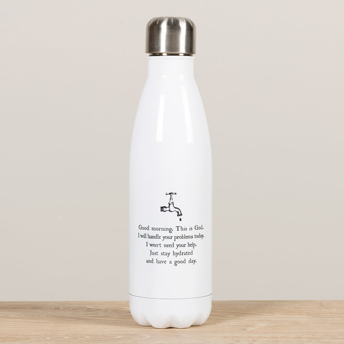 Personalized Good Morning from God Water Bottle