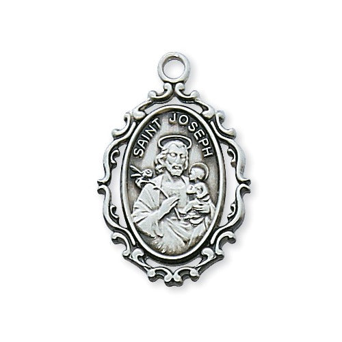 Sterling Silver St. Joseph Pendant - 2600299