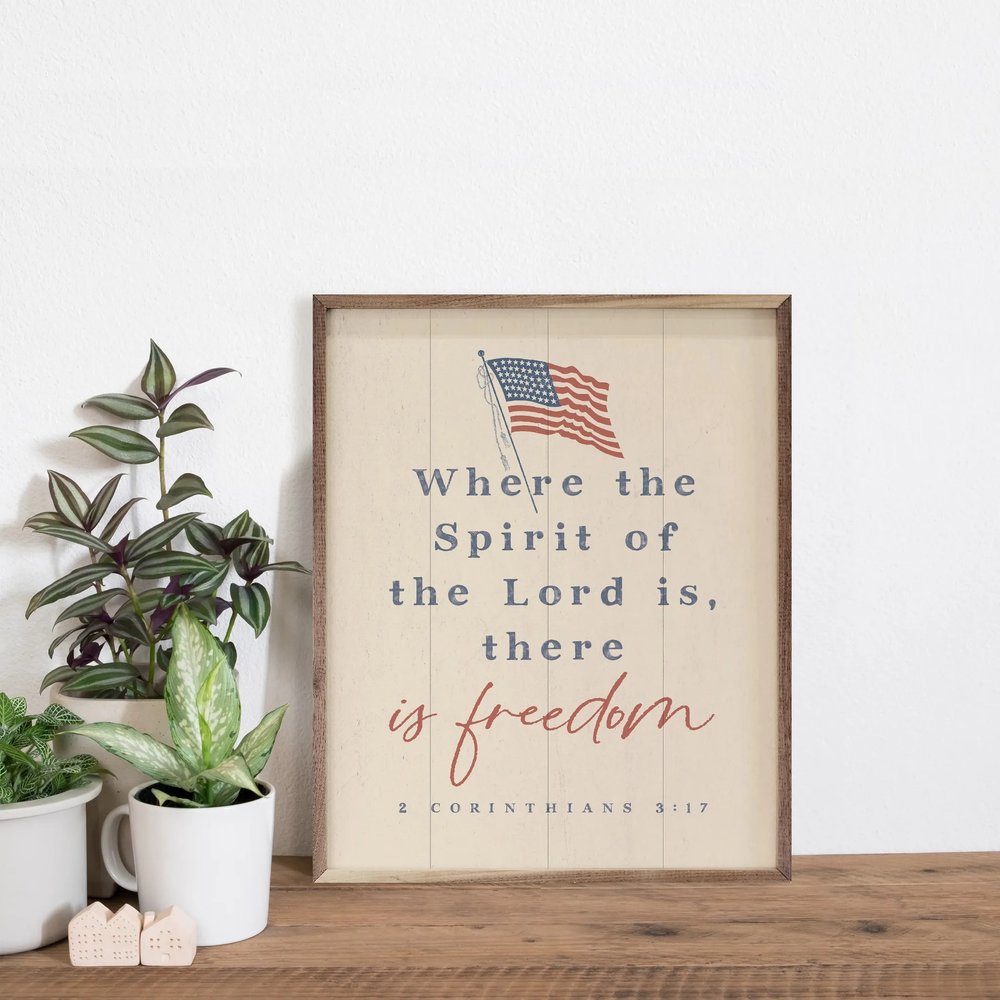 There Is Freedom 2 Corinthians 3:17 Framed Art