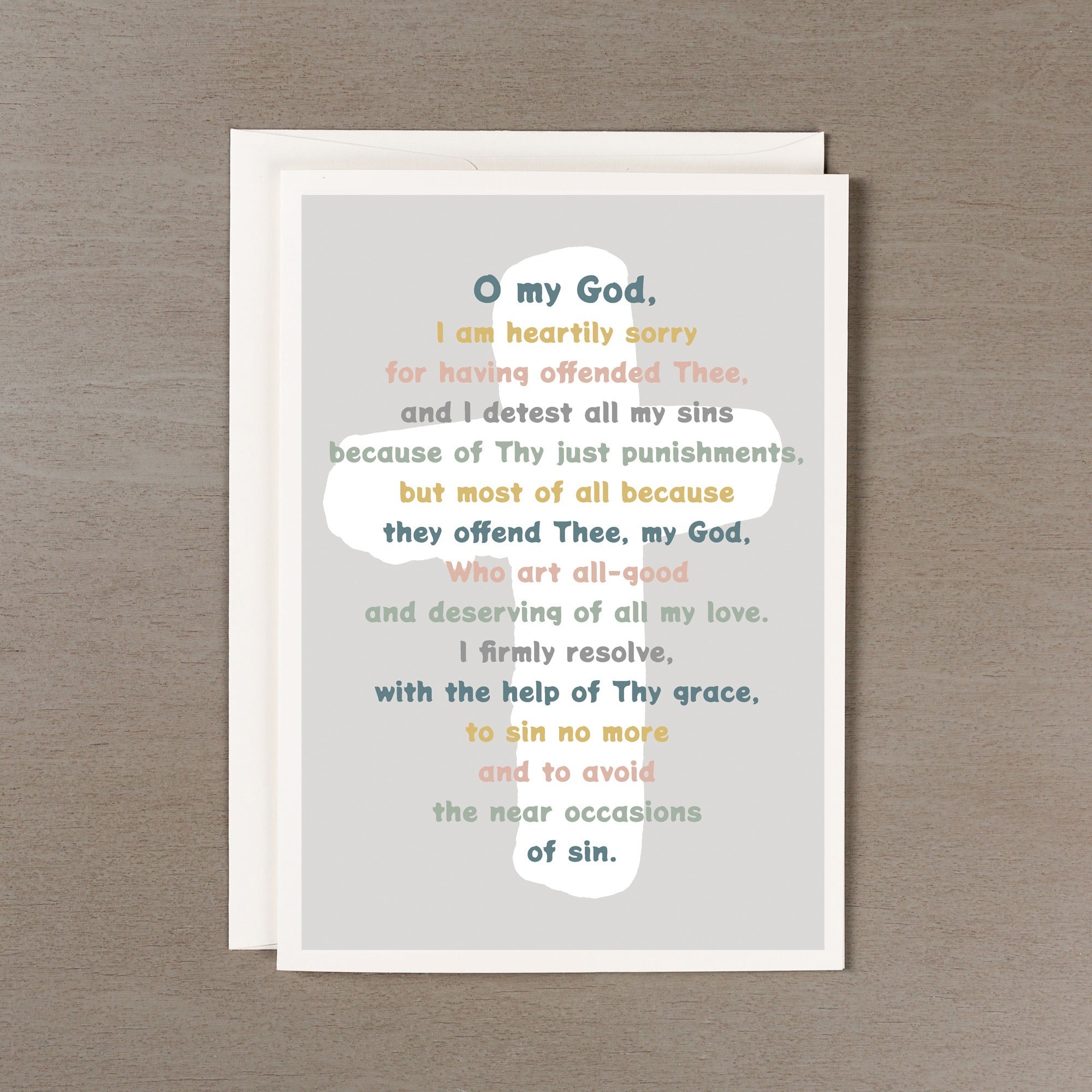 First Reconciliation Card w/ Envelope