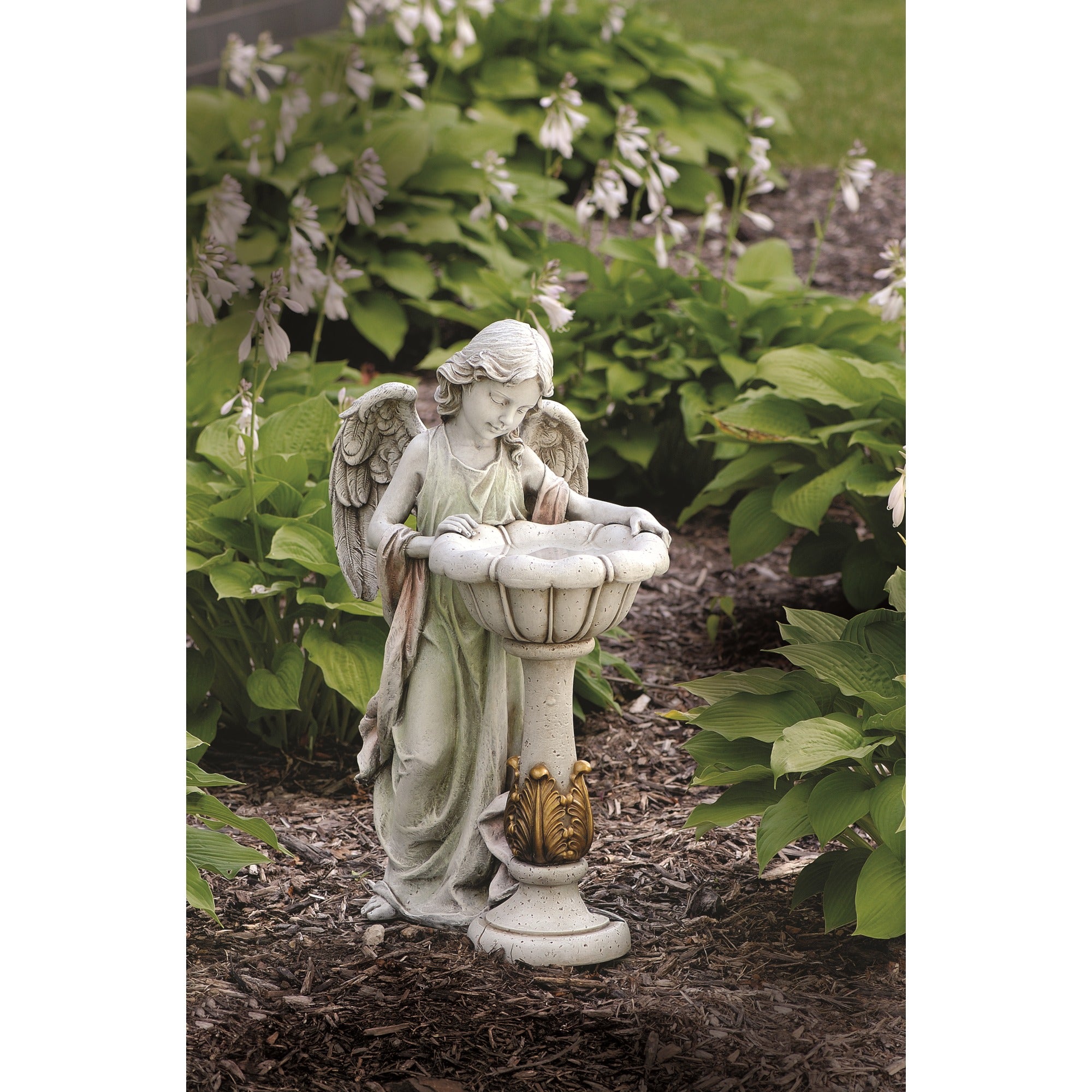 Garden Angel Bird Bath 23"