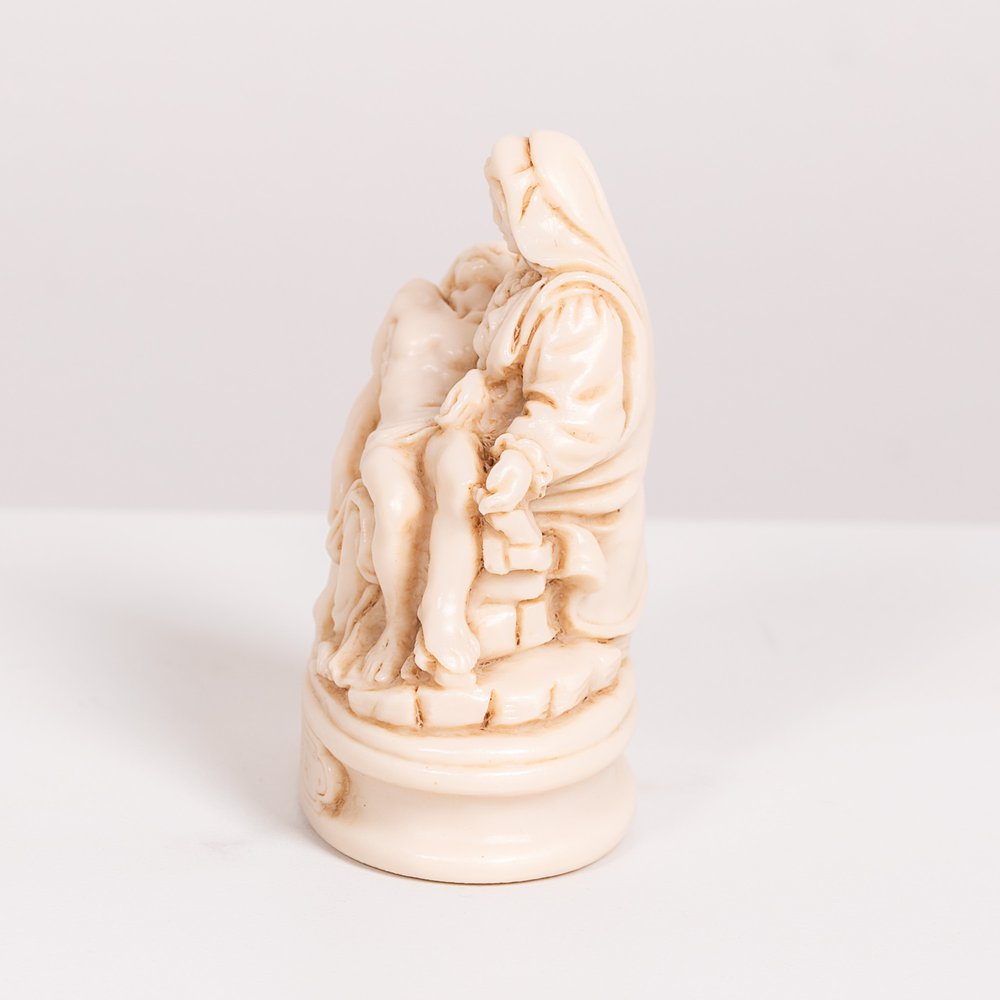 Italian Ivory Pieta Figurine - 3.5"