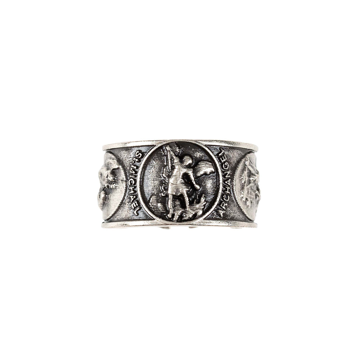 Men's Stamped St. Michael Ring