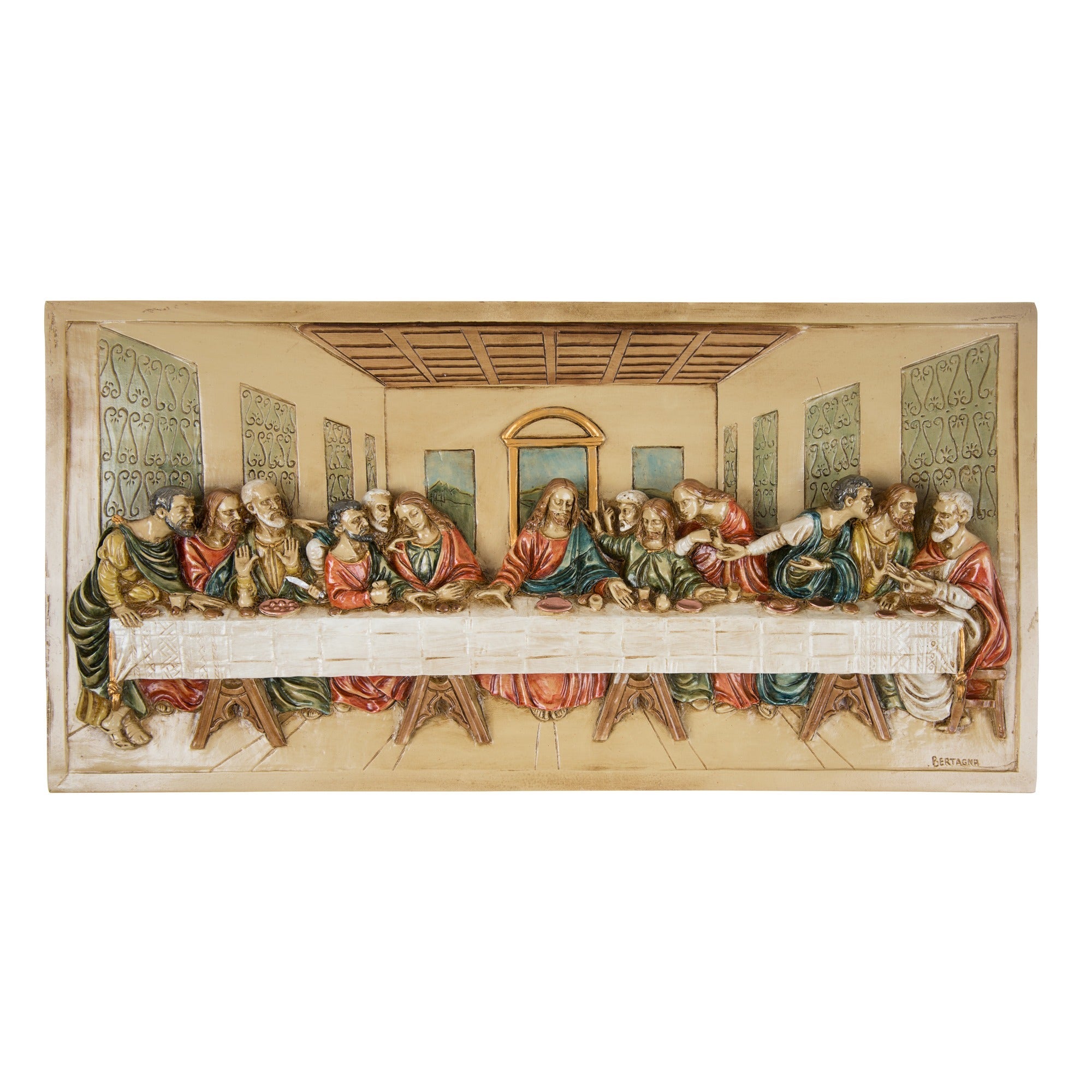 Last Supper 3D Italian Plaque