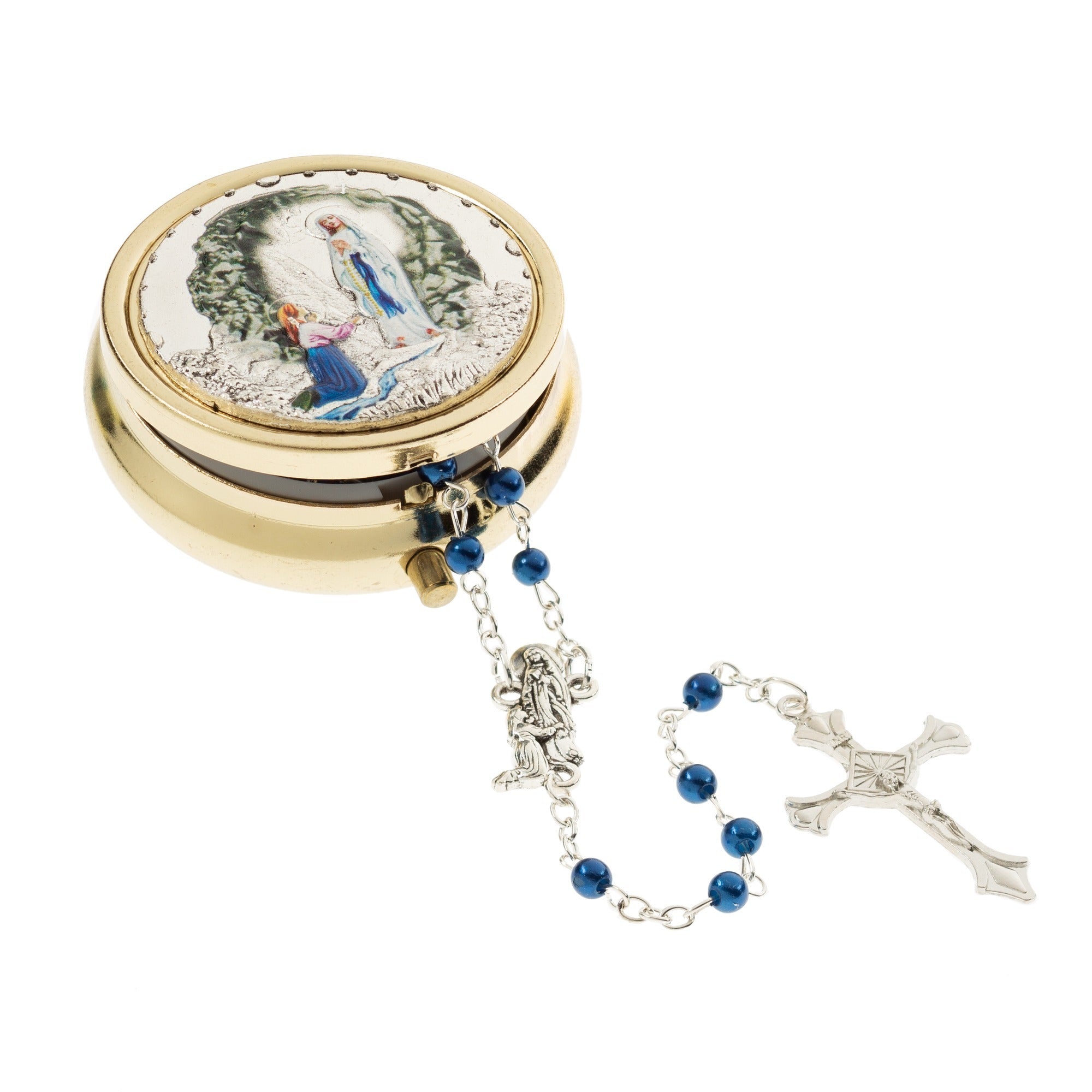 Our Lady of Lourdes Rosary with Lourdes Rosary Case