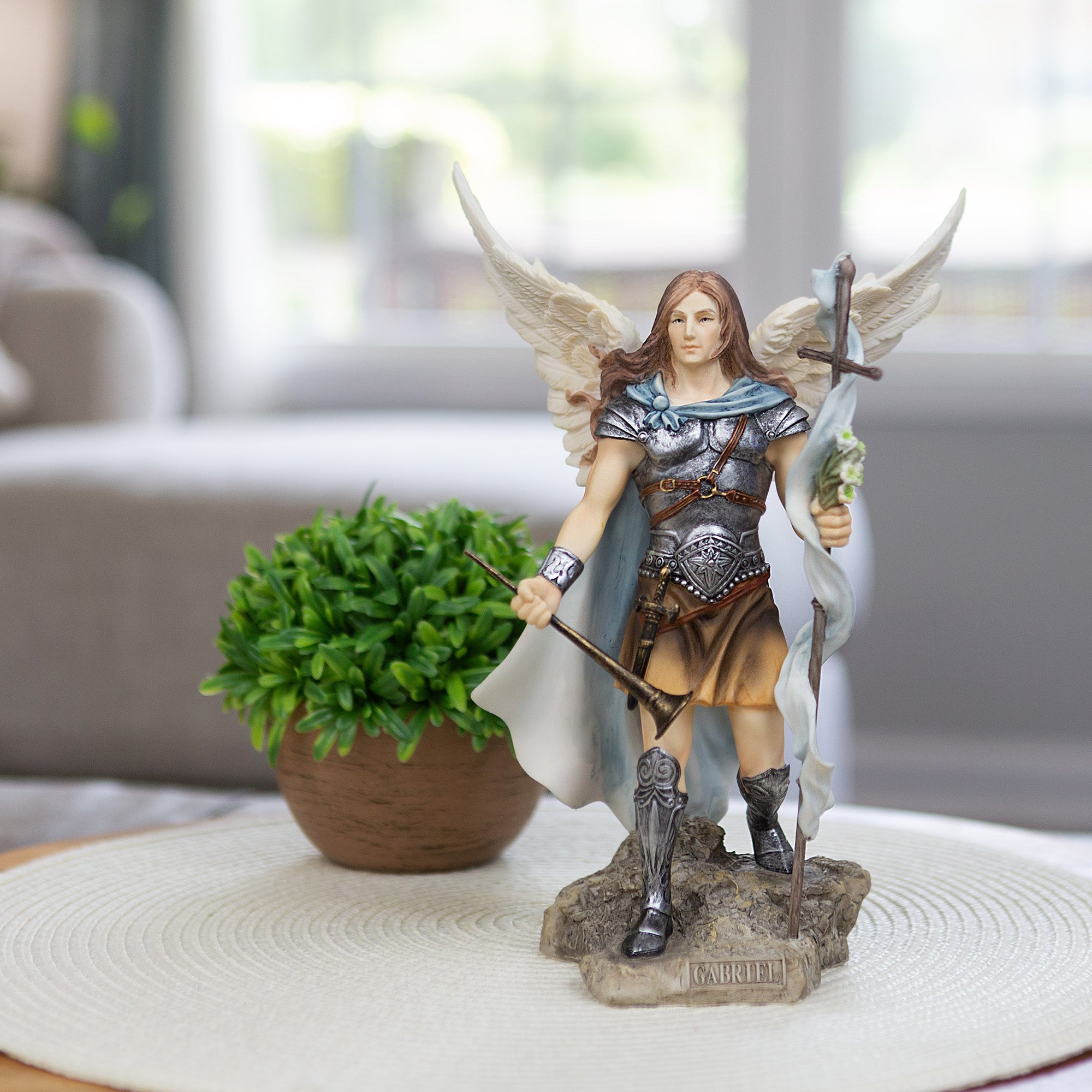 Archangel Gabriel - 9" Color Statue