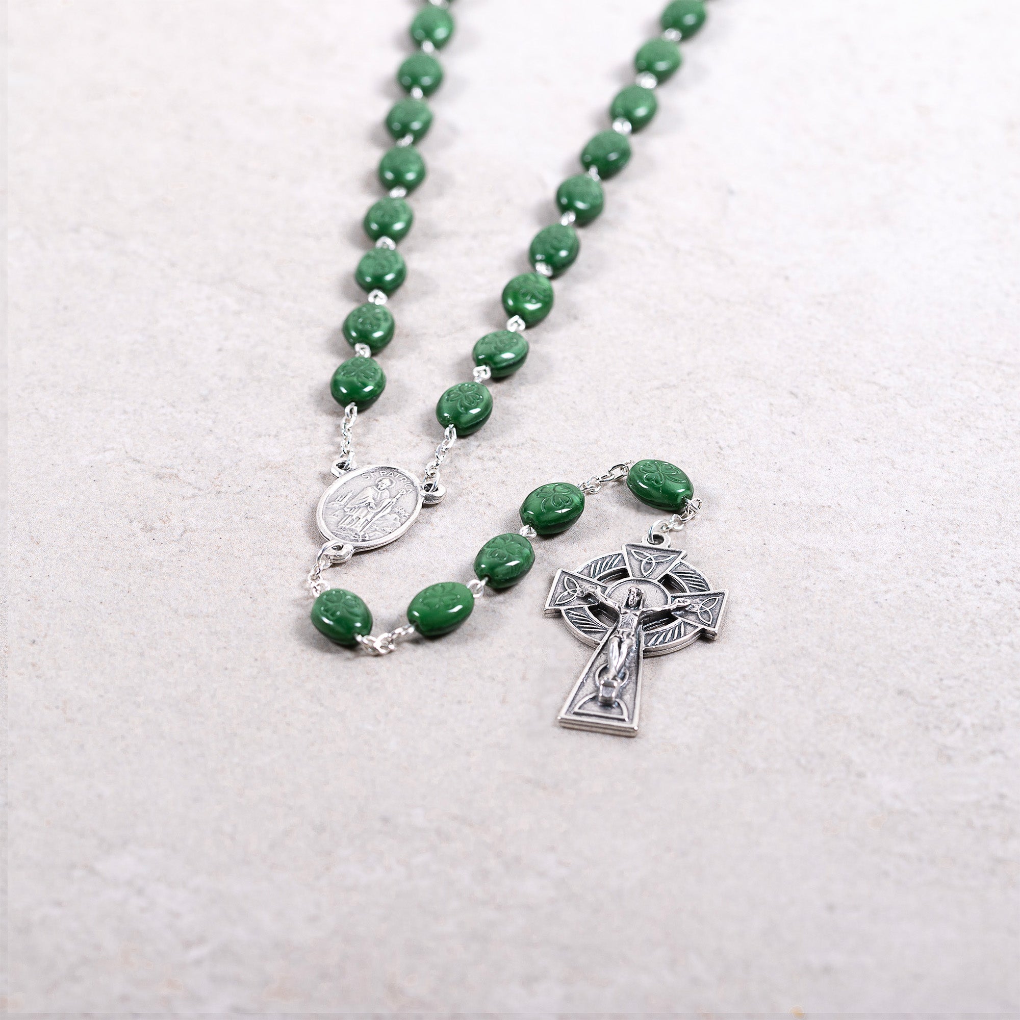 Green Shamrock Rosary