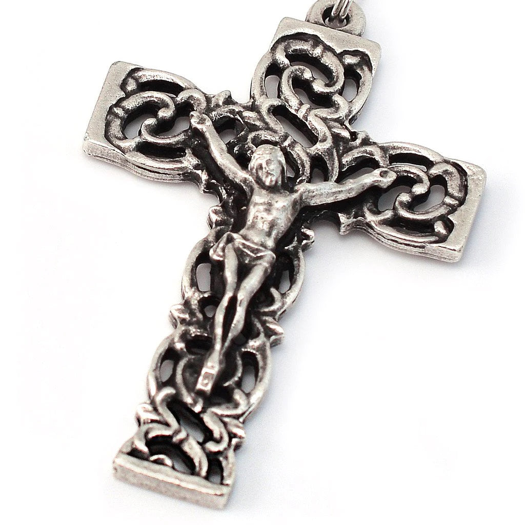 Mary's Motherly Love Turquoise & Silver Rosary