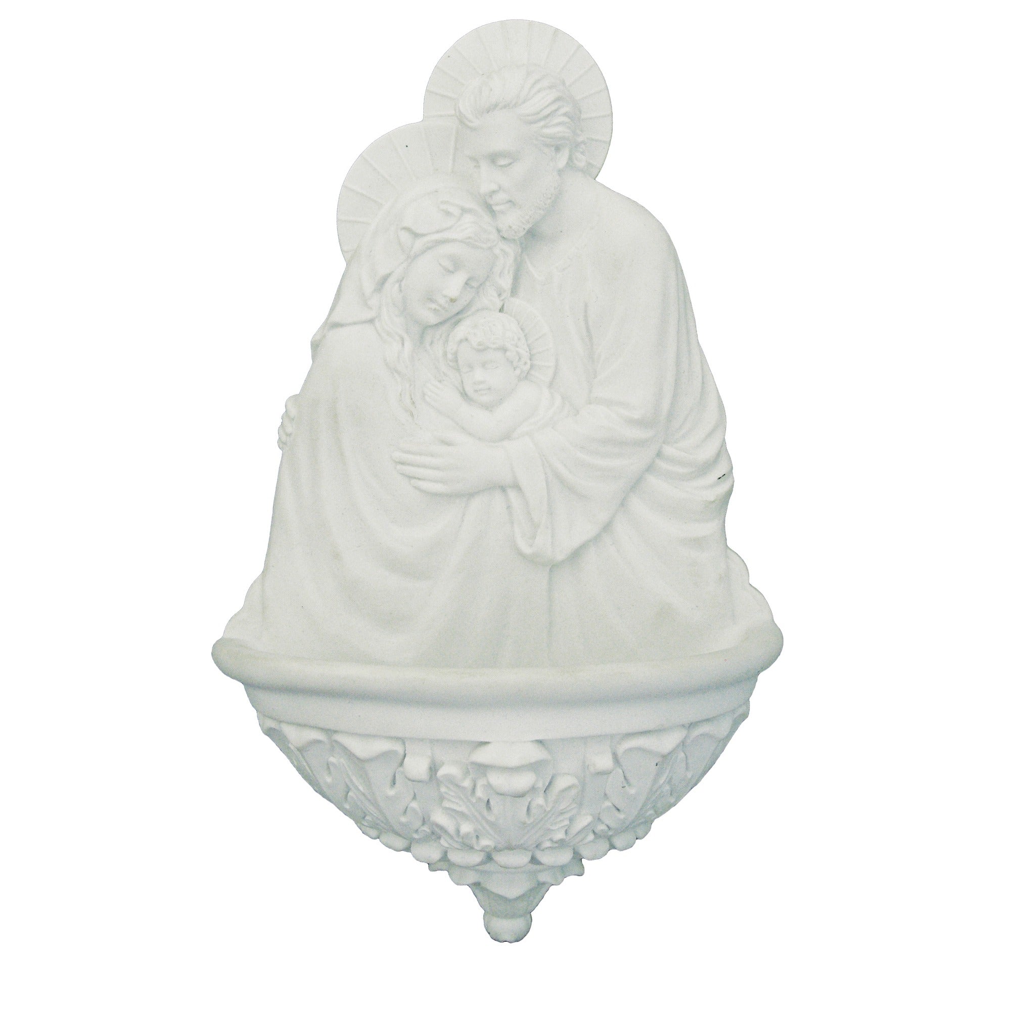 Holy Family Holy Water Font - 9"