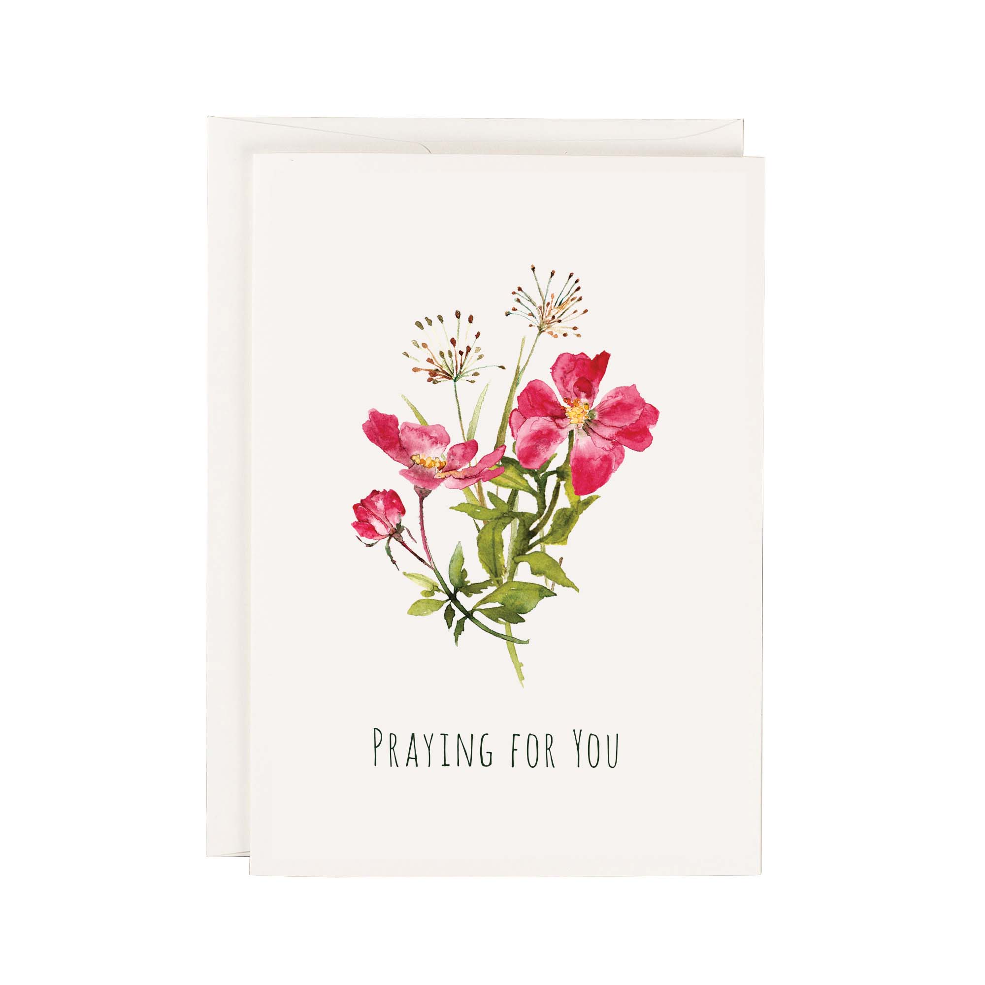 Wild Roses Spiritual Bouquet Card