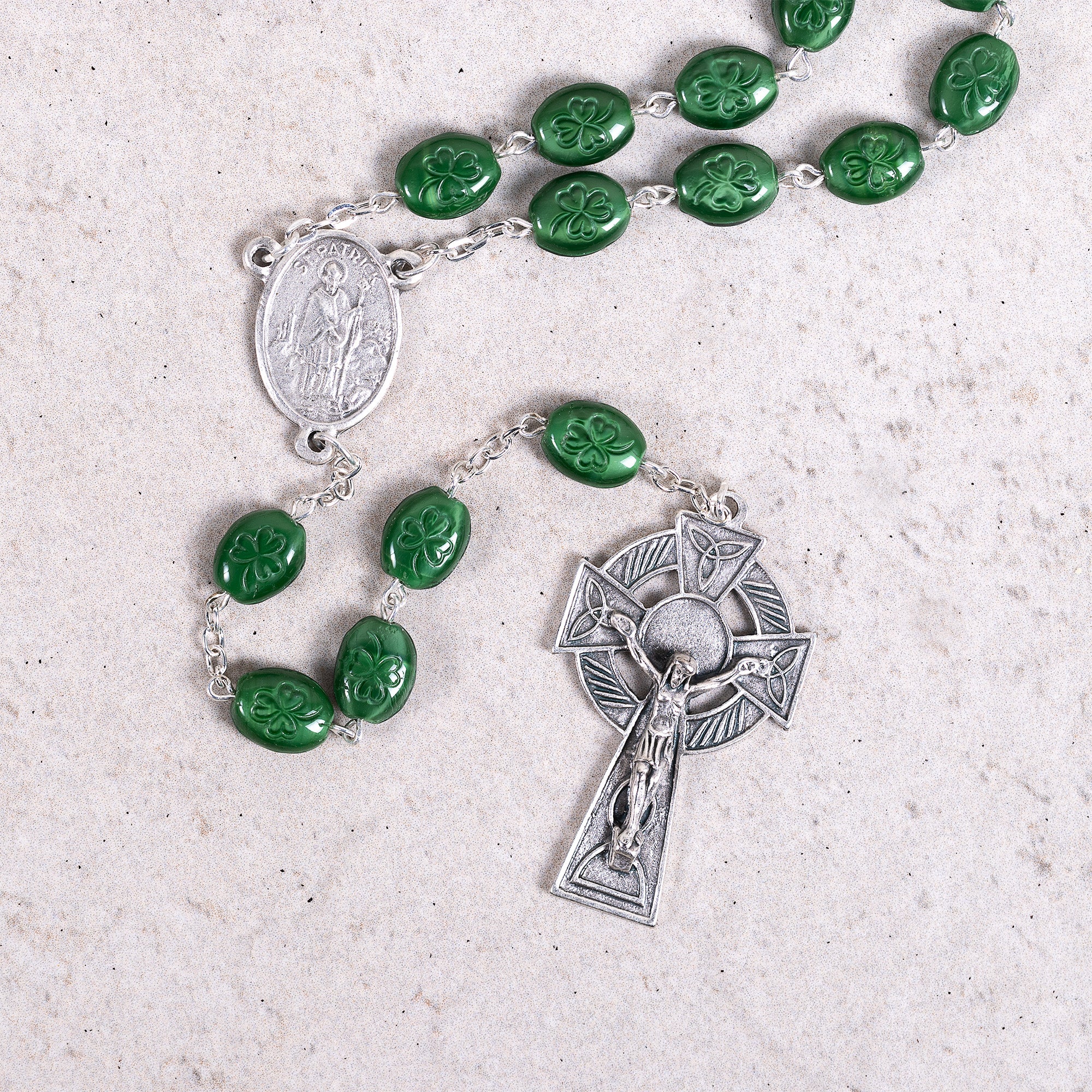 Green Shamrock Rosary