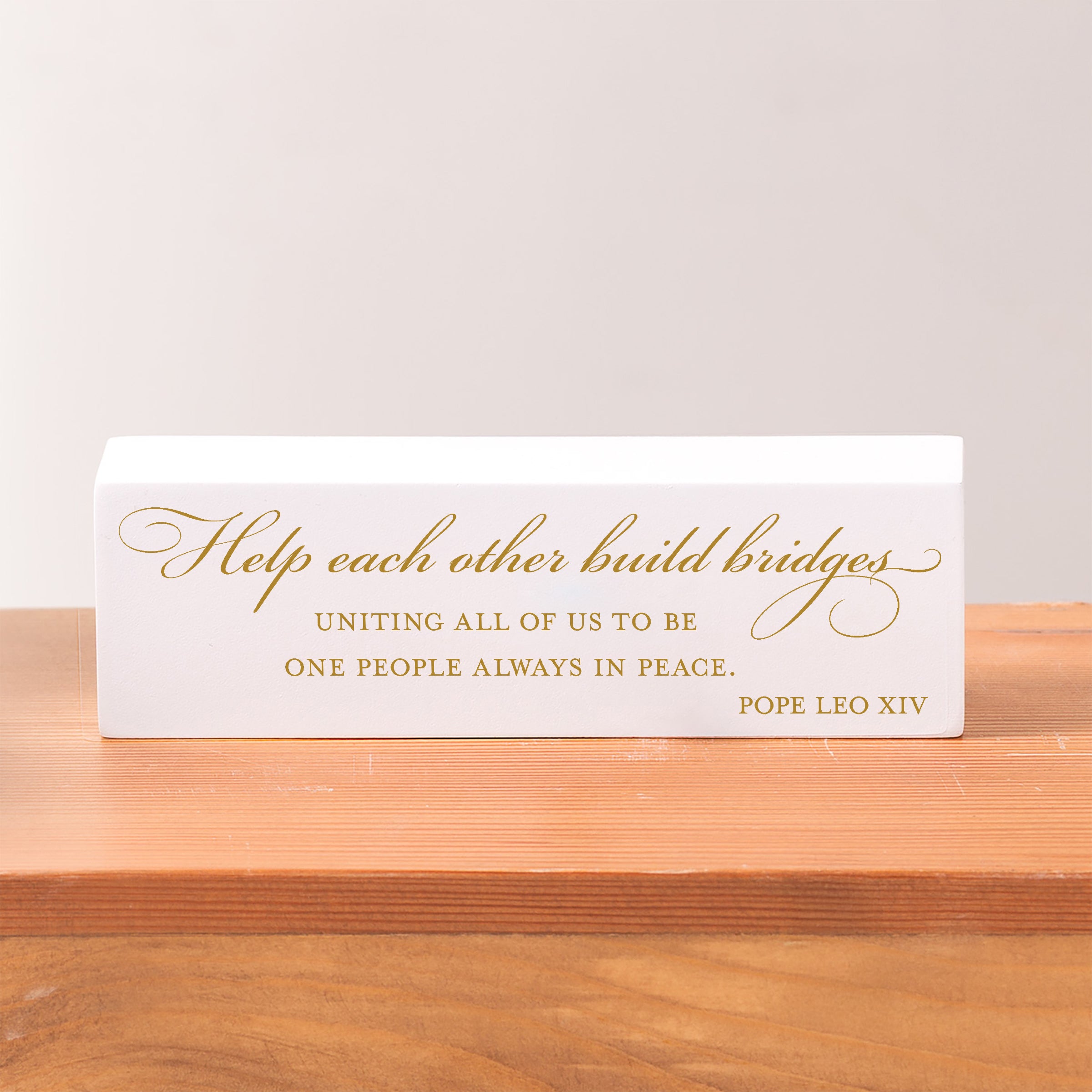 Pope Leo XIV Help Each Other Block