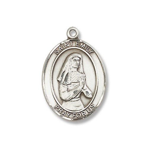 Sterling Silver St. Emily De Vialar Pendant - 18 inch Chain
