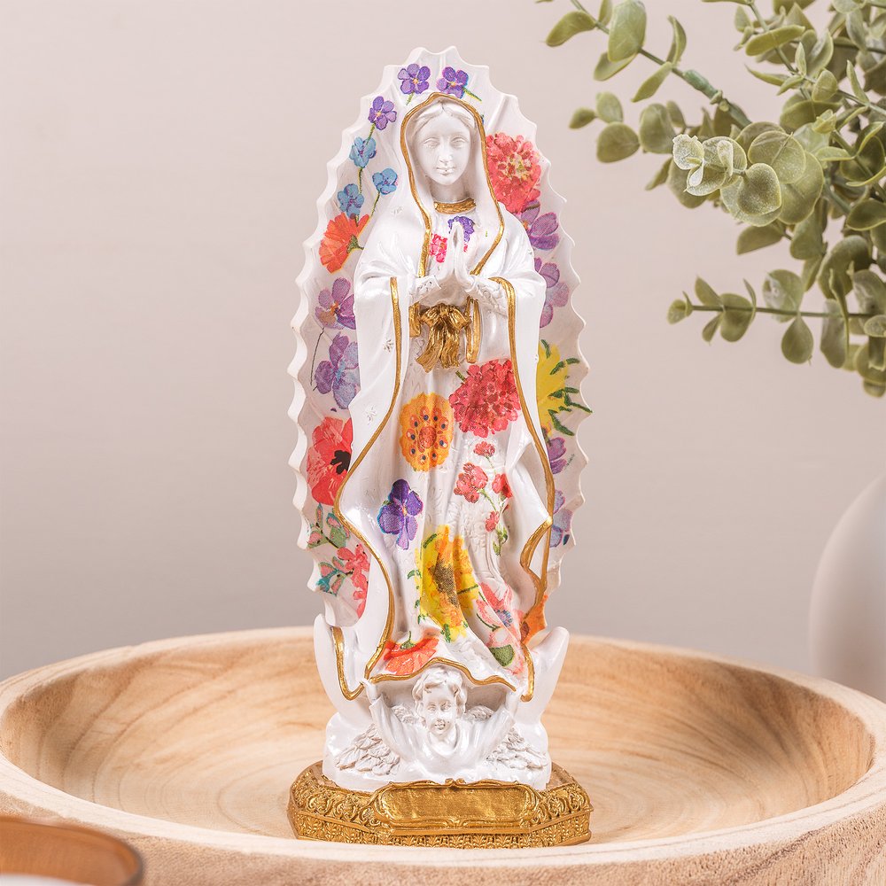 Bright Garden Our Lady of Guadalupe Statue - 8"