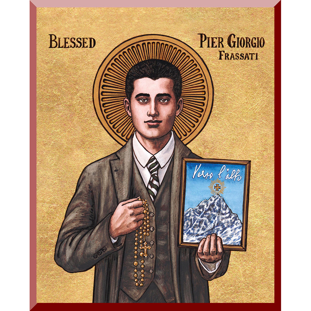 Bl. Pier Giorgio Frassati Modern Icon Plaque - 5" x 7"