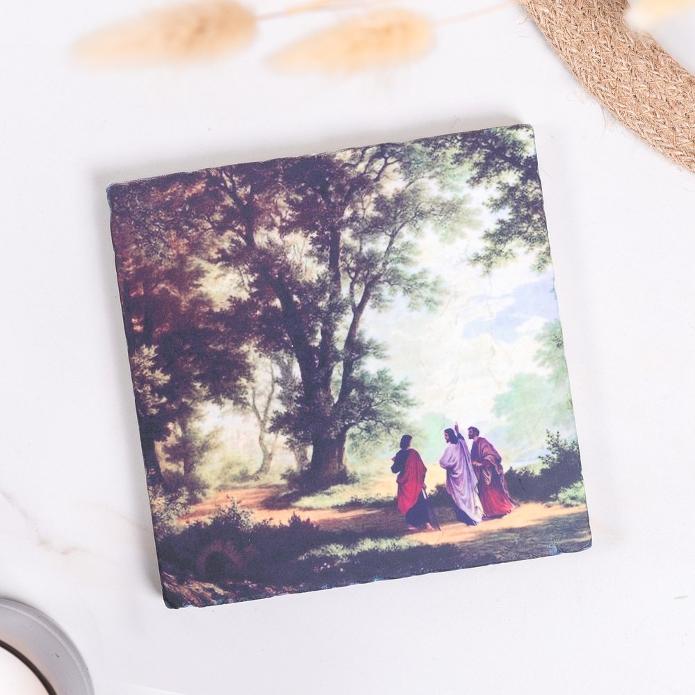 Road to Emmaus Tumbled Stone Tile - 6" x 6"